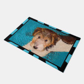 Puppy Painting van Wire Fox Terrier - Originele Do Deurmat (Schuin)