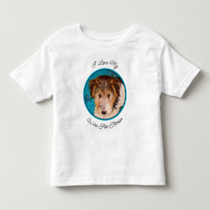 Puppy Painting van Wire Fox Terrier - Originele Do Kinder Shirts