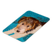 Puppy Painting van Wire Fox Terrier - Originele Do Magneet (Linkerzijde)