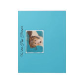 Puppy Painting van Wire Fox Terrier - Originele Do Notitieblok (Linkerzijde)