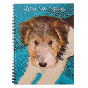 Puppy Painting van Wire Fox Terrier - Originele Do Notitieboek