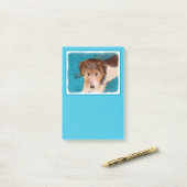 Puppy Painting van Wire Fox Terrier - Originele Do Post-it® Notes (Op bureau)
