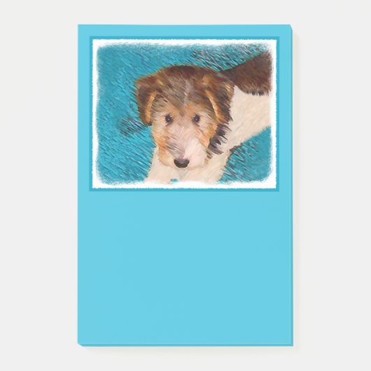 Puppy Painting van Wire Fox Terrier - Originele Do Post-it® Notes (Voorkant)