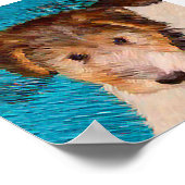 Puppy Painting van Wire Fox Terrier - Originele Do Poster (Hoek)
