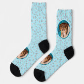 Puppy Painting van Wire Fox Terrier - Originele Do Sokken (Links)