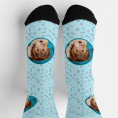 Puppy Painting van Wire Fox Terrier - Originele Do Sokken (Top)