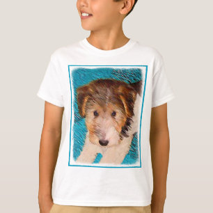 Puppy Painting van Wire Fox Terrier - Originele Do T-shirt