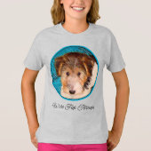 Puppy Painting van Wire Fox Terrier - Originele Do T-shirt (Voorkant)