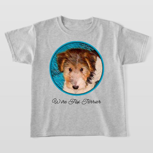 Puppy Painting van Wire Fox Terrier - Originele Do T-shirt (Laagn)