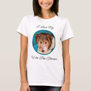 Puppy Painting van Wire Fox Terrier - Originele Do T-shirt