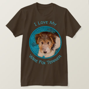 Puppy Painting van Wire Fox Terrier - Originele Do T-shirt
