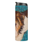 Puppy Painting van Wire Fox Terrier - Originele Do Thermosbeker (Geroteerd rechts)