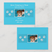 Puppy Painting van Wire Fox Terrier - Originele Do Visitekaartje (Voorkant / Achterkant)