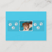 Puppy Painting van Wire Fox Terrier - Originele Do Visitekaartje (Achterkant)