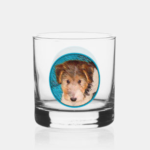 Puppy Painting van Wire Fox Terrier - Originele Do Whisky Glas