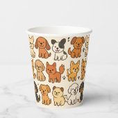 Puppy Paper Cup Papieren Bekers (Achterkant)