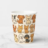 Puppy Paper Cup Papieren Bekers (Links)