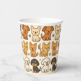 Puppy Paper Cup Papieren Bekers