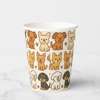 Puppy Paper Cup Papieren Bekers