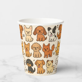 Puppy Paper Cup Papieren Bekers