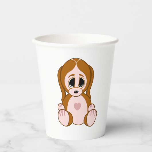 Puppy Papieren Bekers (Voorkant)