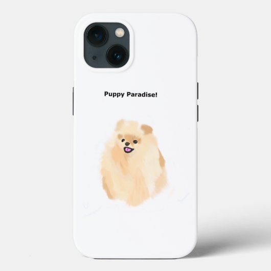 Puppy Paradise IPhone Case (Achterkant)
