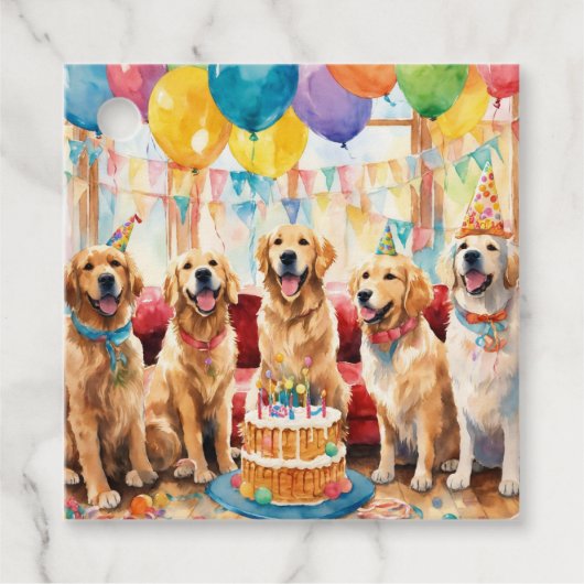 Puppy Party Bedankjes Labels (Voorkant)