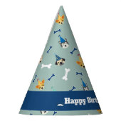 Puppy Party, blauw en groen Feesthoedjes (Links)