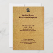 Puppy Party Dog Event Aangepaste foto Pet Kaart (Achterkant)