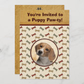 Puppy Party Dog Event Aangepaste foto Pet Kaart (Voorkant / Achterkant)