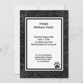 Puppy Party Dog verzamelt aangepaste foto Kaart (Achterkant)