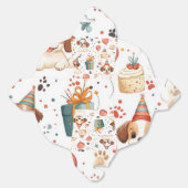 "Puppy Party Gift Box" Bedankdoosjes (Ongevouwen)