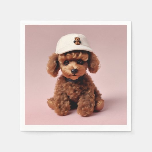 Puppy Party Pop” – Helium Balloon Servet (Voorkant)