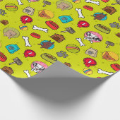 Puppy Pattern Cadeaupapier (Hoek)