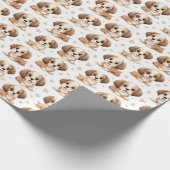 Puppy Pattern Cadeaupapier (Hoek)