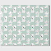 Puppy Pattern Cadeaupapier (Vlak)