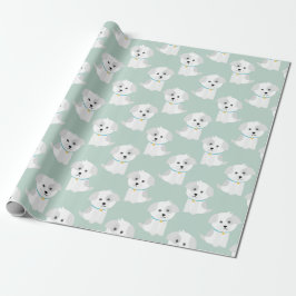 Puppy Pattern Cadeaupapier