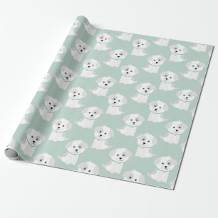 Puppy Pattern Cadeaupapier