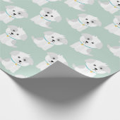 Puppy Pattern Cadeaupapier (Hoek)