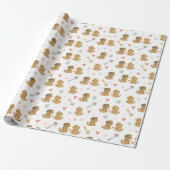 Puppy Pattern Cadeaupapier (Uitgerold)