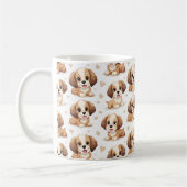 Puppy Pattern Koffiemok (Links)