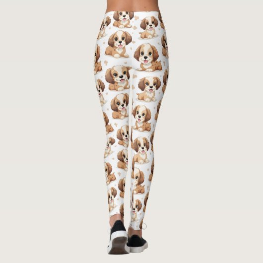 Puppy Pattern Leggings (Achterkant)