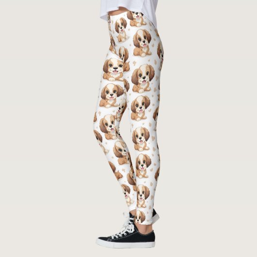 Puppy Pattern Leggings (Links)
