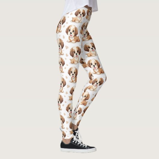 Puppy Pattern Leggings (Rechts)