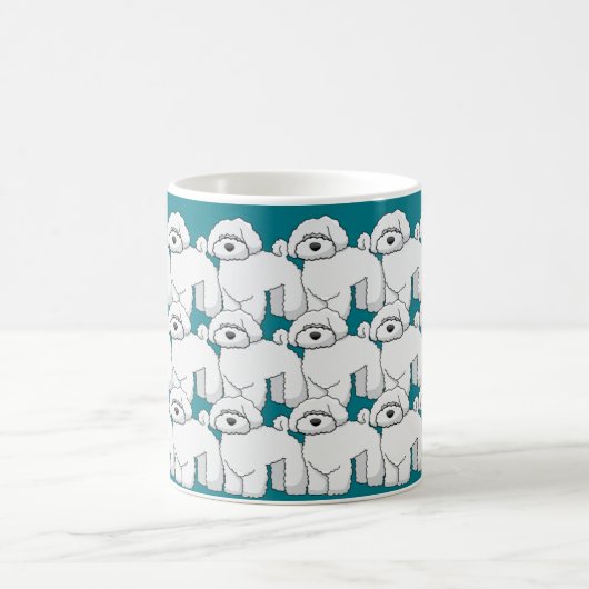 Puppy Pattern overspoelen Koffiemok (Center)