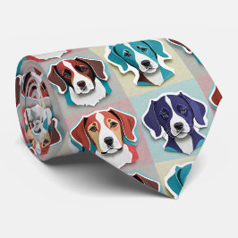 Puppy Pattern Stropdas