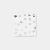 Puppy Paw Drukt plakkerige noten zwart-wit Post-it® Notes (Voorkant)
