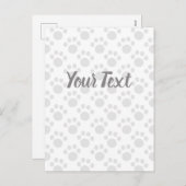 Puppy Paw Patroon Feestdagenkaart (Voorkant / Achterkant)