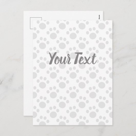 Puppy Paw Patroon Feestdagenkaart (Voorkant / Achterkant)