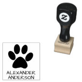 Puppy Paw personaliseren Rubberstempel (Gestempeld)